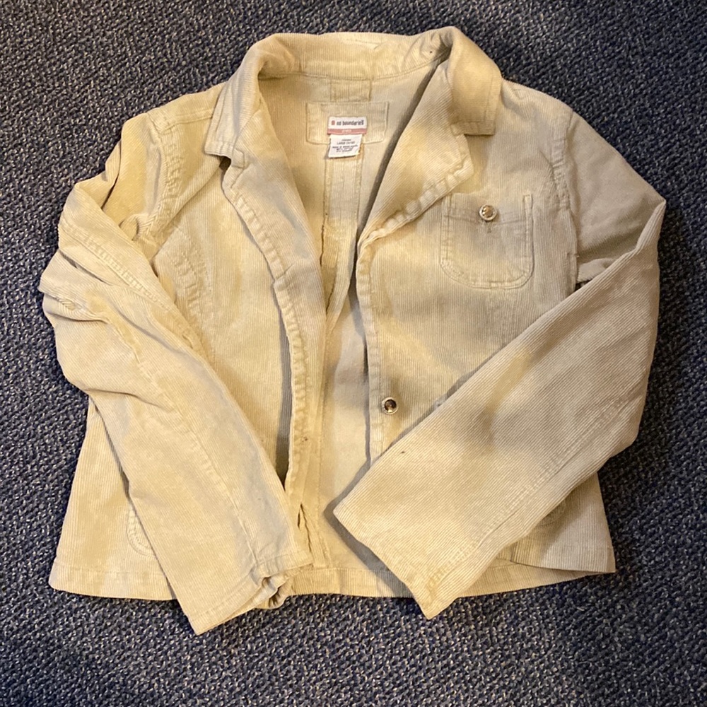 cute tan cordaroy jacket 98% cotton #jacket #cream